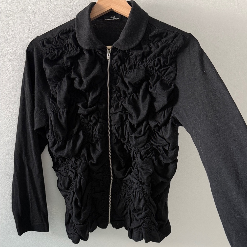 Comme des Garcons Black Textured Jacket